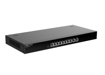 Ruijie Reyee RG-EG210G-E, 10-Port 1Gbps Gigabit Cloud Managed Router left side