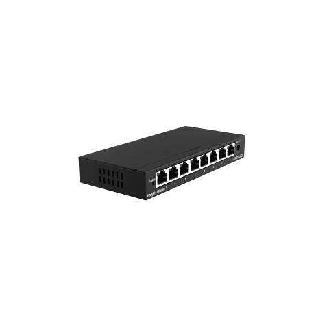 Ruijie Reyee RG-ES208GC, 8-Port Gigabit Cloud Managed Non-PoE Switch front right