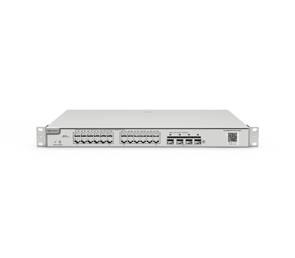 RG-NBS3200-48GT4XS-P, 48-Port Gigabit Layer 2 Cloud Managed PoE Switch, 4 * 10G Uplink