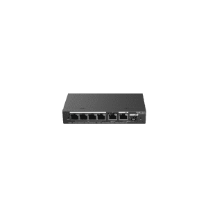 RG-ES206GS-P, 6-Port Gigabit Smart Cloud Managed PoE Switch top view